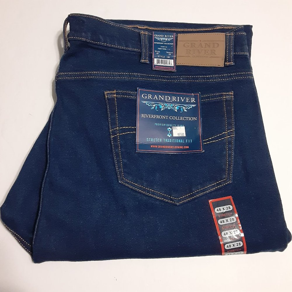 NWT Grand River Riverfront Collection Stretch Traditional Fit Men's Jeans